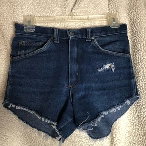 Hand cut vintage high wasted jean shorts